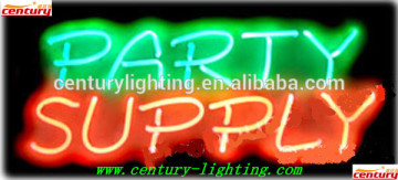 party supply neon sign