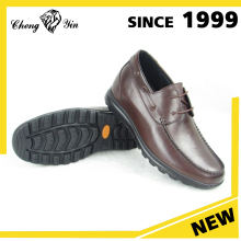 New Men's Leather Casual Shoes Invisible Elevator Height Increasing Shoes