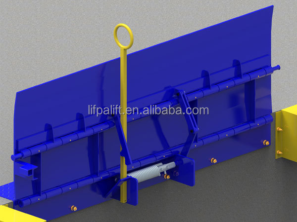 10 tons manual operated loading dock leveler for shipping containers and trailers