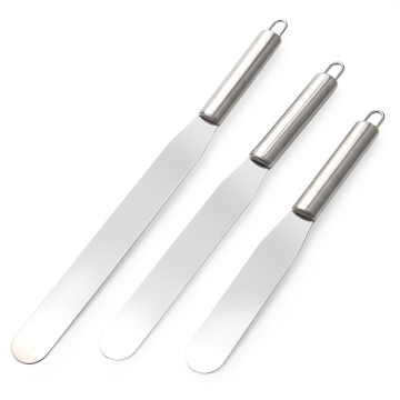 3pcs Stainless steel Cake Decorating icing spatula set