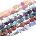 Gemstone Irregular Shape Crystal Rough Stone Beads 10~20mm Natural Row Rough Stone Beads for DIY Jewelry