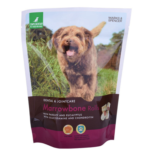 Impression vive en plastique pour chiens aliments collations emballages Pouche de danding