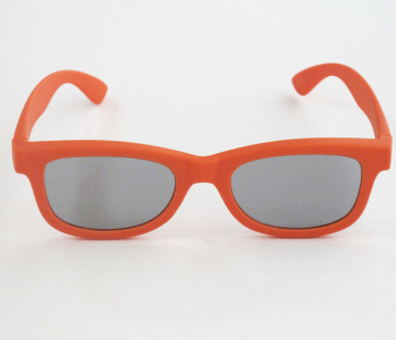 Cheap plastic circular polarized 3D glasses