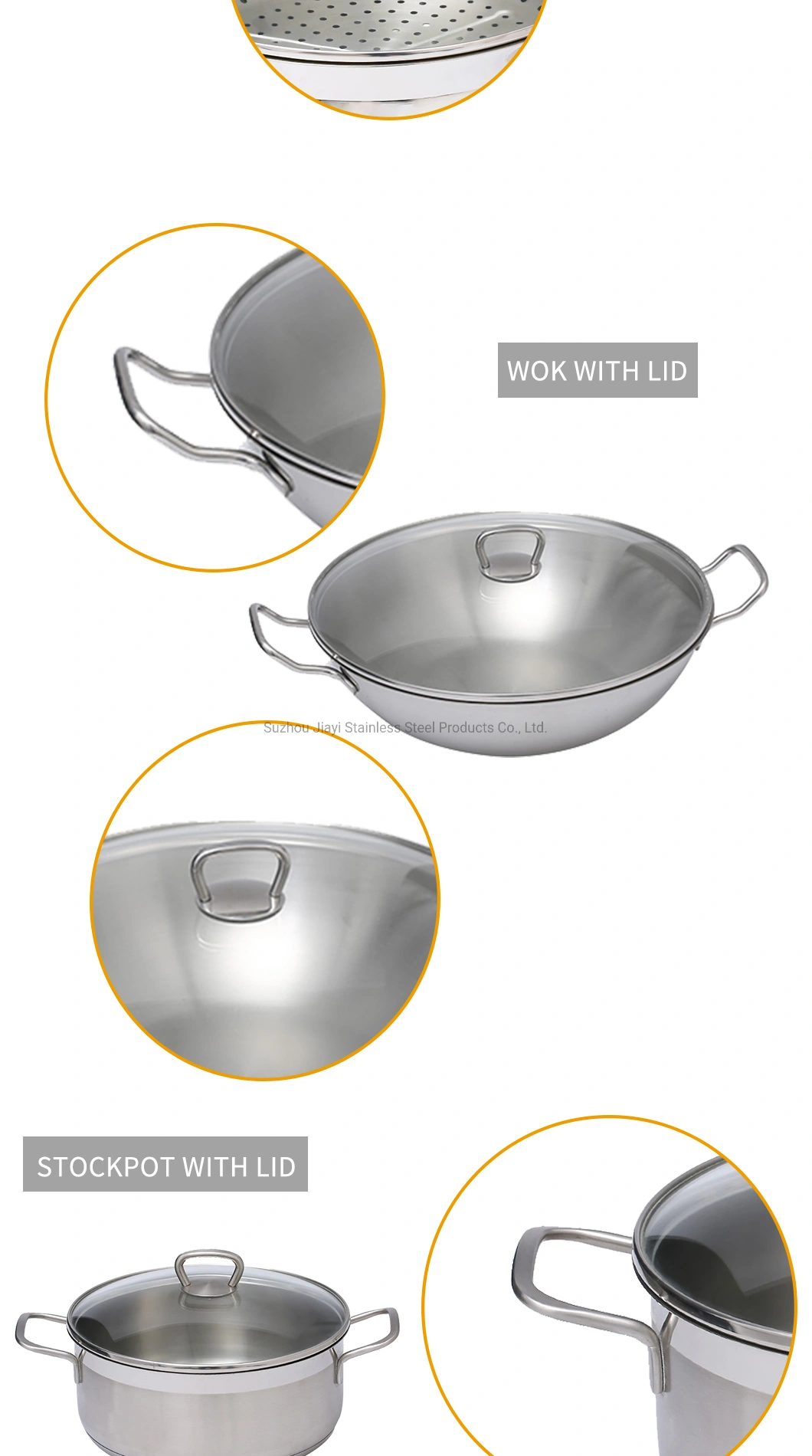 Healthy Non- Toxic Stainless Steel Liner Soup Pot, Wholesale Cookware Cooking Stockpot Soup, Cheap Kitchen Cooking Pot