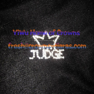 Crowns Pins With Letter Of JUDGE