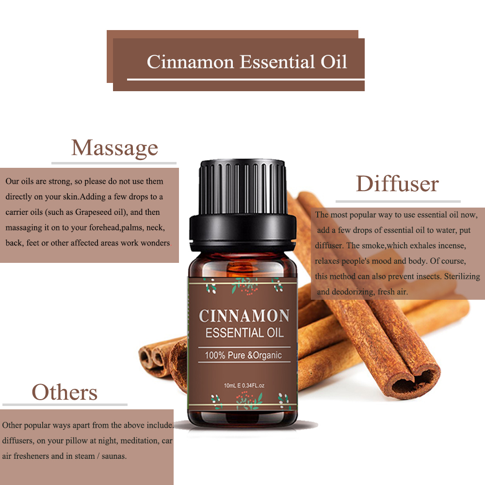 Label Pribadi Minyak Esensial Cinnamon untuk Penurunan Berat Badan