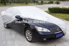 Practical car cover 150D silever polyester with soft backing coated 12109