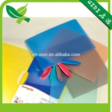Popular single plastic swing clip file folder
