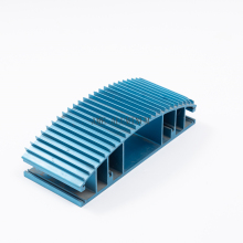 Blue Anodized Extrusion Aluminum Heat Sink