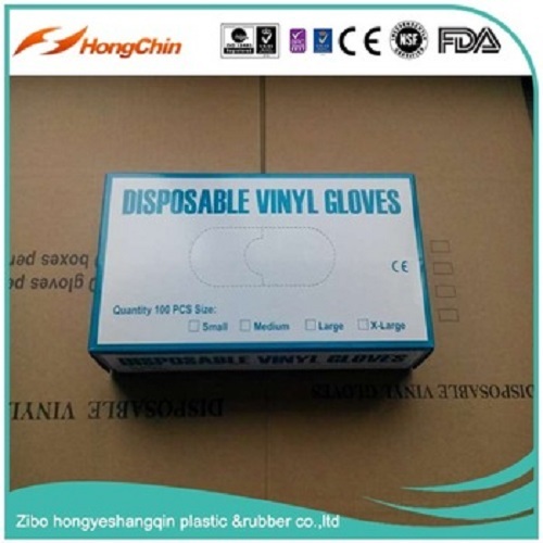 clear color disposable vinyl gloves