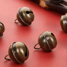 Colored Christmas Bells Hanging Copper Bells Decor