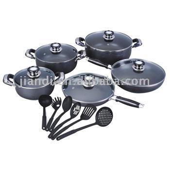 16pcs aluminium cookware set