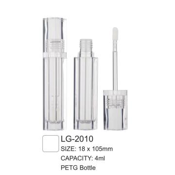 Empty Lipgloss Tube Packaging Clear Bottle with Brush