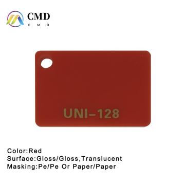 Cast Acrylic sheets Red 50% Translucent