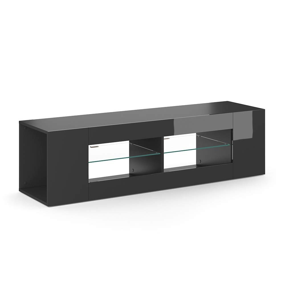 Home Furniture Glass LED TV Stand