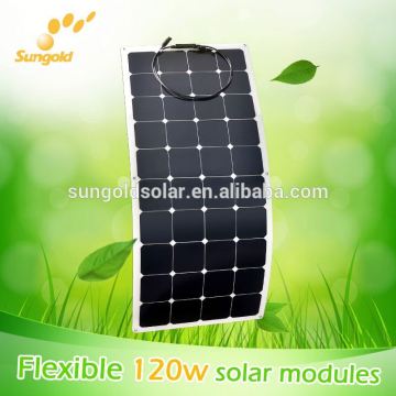 2016 Customer design 12v flexible solar panel marine