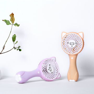 Mini Electric Handheld Fox Fan Portable USB Charging