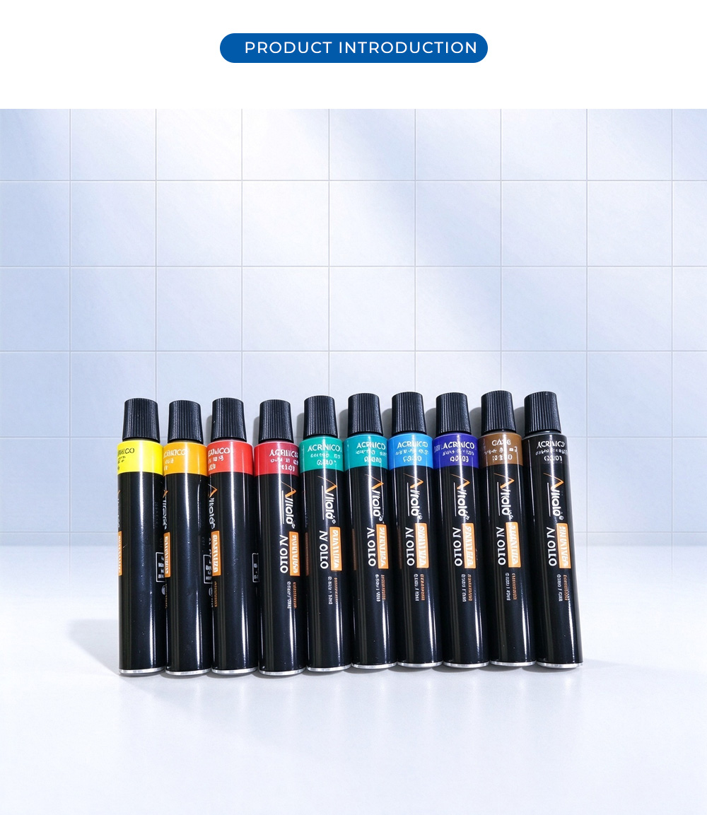 Печатный алюминиевый пластиковый тюбик с краской X Printed Aluminum Plastic Paint Tube X