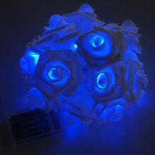 Festival Decoration Blue Led Rose Flower Light