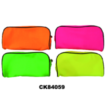 Candy Color Zipped Pencil Pouch