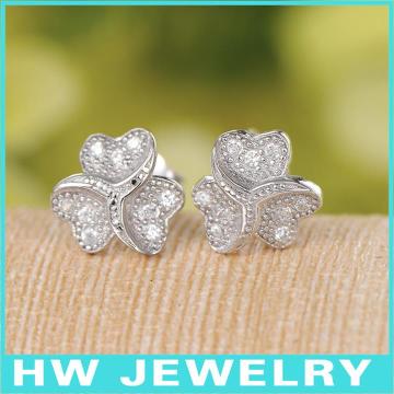 HWME145 silver jhumka earrings