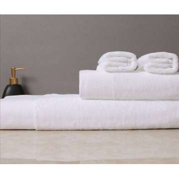 microfiber bath towel Embroidered White towels 100% Cotton Bath towel Hotel Factory
