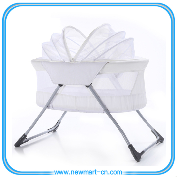 Stainless steel Baby Bassinet,Foldable Baby Bassinet,Comfortable Baby Bassinet with mosquio net