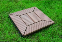 Waterproof and UV Resist WPC Interlocking Tile -20years Warranty