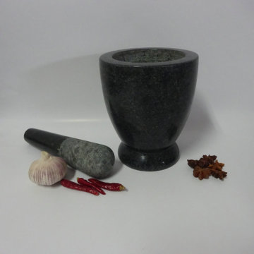 Polished Stone Mortar Pestle