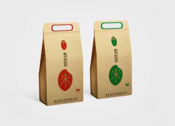 Kraft Paper Pouch For Rice Packaging