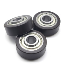 Custom Durable Polyurethane Pinch Roller Wear Resistant Rubber Steering Roller Black Urethane Dryer Bearing Rollers for Machine