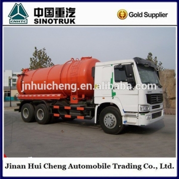 Sino HOWO Sewage Sucking Truck 6X4 Vacuum Sewage Suction Truck For Sale