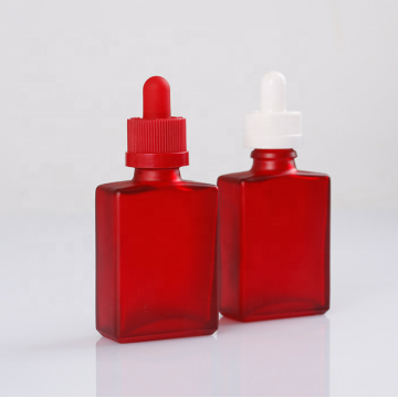 30ML الزجاجات الملونة مربع بالقطارة زجاجات