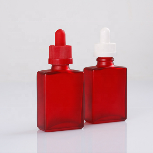 30ml colorful glass square dropper bottles