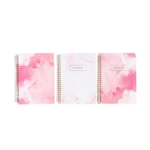 Custom Pink Spiral Exercise Notebook for Girls