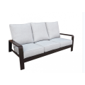 Canapé de meubles en aluminium pour extérieur et intérieur