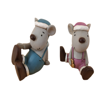 Creative Resin Table Decorations: Focusing on the Greedy Rat Theme for Zodiac Rat Home Decoration