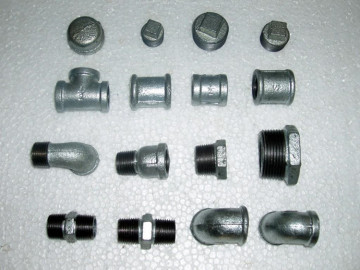 galvanized black malleable iron pipe fittings dimensions