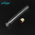 screw top laboratory plastic test tube with cover