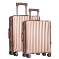 hard shell aluminum suitcase luggage with various colours