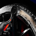 SGCB Tire Borstel Premium Auto Detaillering Car Wash Borstel voor het reinigen Tire Ergonomische grip met lange handgreep Duurzame PBTistles