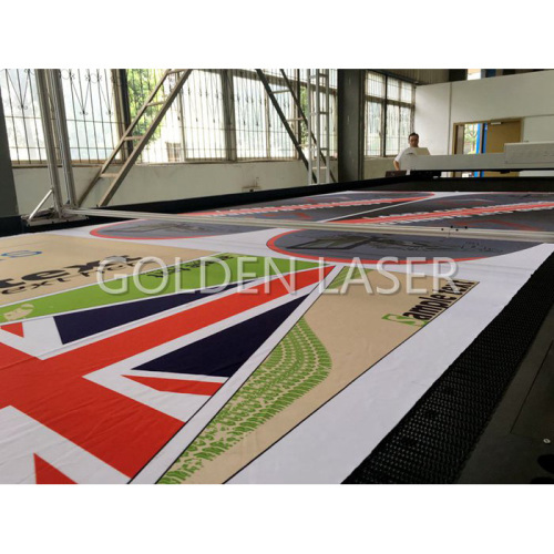 Mesin pemotong Laser Dye-sublimasi digital bendera