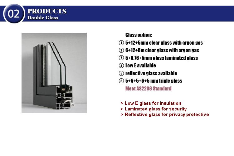 Aluminium Commercial Exterior Glass Folding Door Design