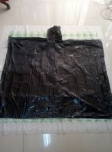 plastic rain cape with logo