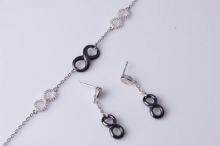 Women Infinite Series Sterling Silver Jewelry Sets Bracelet