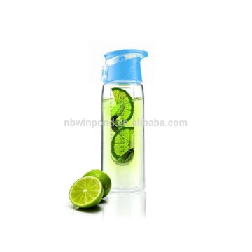 Tritan water bottle fruit infuser,flip top water bottle fruit infuser