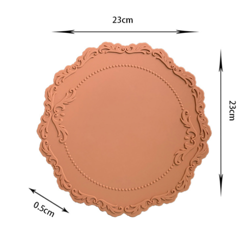 ขายส่งลายนูนแบบซิลิโคนฉนวนกันความร้อน placemat