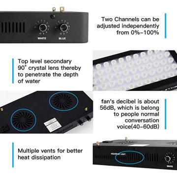 Luz de acuario de aluminio de alta venta de 165W