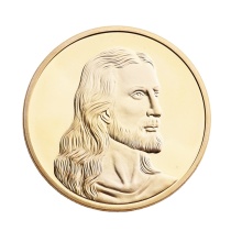 Custom Gold and Silver Metal Christmas Historic Last Supper Jesus Coin