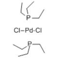 TRANS-DICHLOROBIS (TRIETHYLPHOSPHIN) PALLADIUM (II) Struktur CAS 28425-04-9